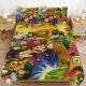 thumbnail image 1 of Super Mario 3-Piece Comforter Set for Bedroom Super Mario Bedding Set for Kids Adults Soft Microfiber Duvet Cover Set with Zipper Closure, 1 of 5