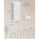 thumbnail image 5 of Cómoda SONGMICS 4 Cajones Marco de Acero Blanco Nube, 5 of 6