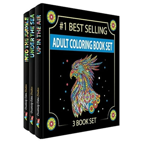 Set de libros para colorear Creatively Calm Studios Adult 3 Books