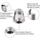 thumbnail image 2 of EVIL ENERGY Conector macho 10AN soldable de acero inoxidable, 2 piezas, 2 of 3