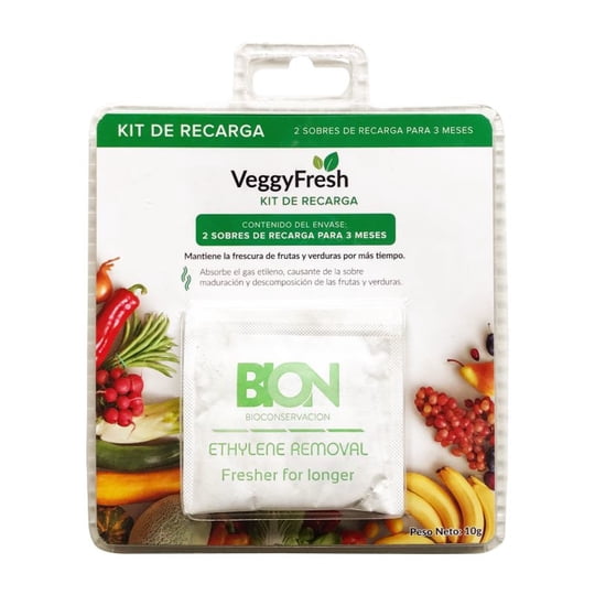 Absorbente De Etileno Para Frutas Y Verduras Recarga 1 Un Veggy Fresh