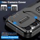 thumbnail image 5 of Funda Armada para iPhone 16 Pro con Tapa Deslizante y Soporte Magnético Giratorio Negro, 5 of 5