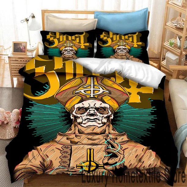Ghost Band Bedding Set,Duvet Cover Comforter Bed Set Quilt Cover Pillowcase, Boys Girls Adults Bed Sheets