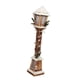 thumbnail image 1 of Lámpara de farol de Navidad, luz nocturna, 16 cm x 85 cm, poste de luz LED, decoración de Navidad, poste de madera para el hogar, granja, decoración Marrón, 1 of 5