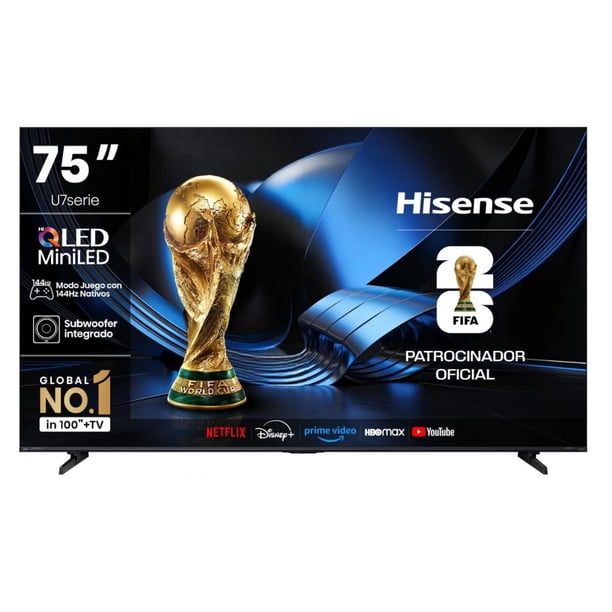 Televisor Smart TV 75" Mini LED 4K 75U7ESG Google TV 144Hz