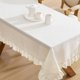 thumbnail image 3 of Laura Ashley Dothan Mantel de Lino y Poliéster, 152 cm × 257 cm, con Volantes, Color Topo, 3 of 5
