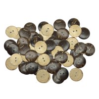 Magideal - 100 Uds. Botones Diy De Cáscara , Para Álbum De Recortes, , Chaqueta , 2 Agujeros 15Mm 2 Agujeros15Mm