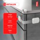 thumbnail image 3 of Pack De 8 Seguros Para Cajones, Seguridad Para Bebes blanco, 3 of 12