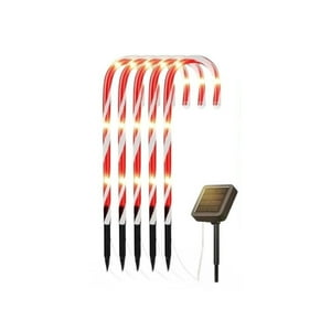 Disparo - Set 5 Luces Navidad Bastones Led Estaca Solar Decorativas