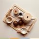 thumbnail image 4 of Set Juego Tazas De Té Juguete Didáctico 16pcs Madera Bandú blanco, 4 of 7