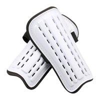 Magideal - Espinilleras De Fútbol Para Adultos, 1 Par, Ligeras Y Compactas Para Juegos De Fútbol, Accesorios De Fútbol, Equipo De Protección, Protección Para Las Blanco