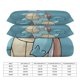thumbnail image 2 of Squi_rtle Print Bedding Set Pattern Duvet Cove Set 3 Pieces 1 Quilt Cover And 2 Pillowcases for Women Men Teens, 2 of 5