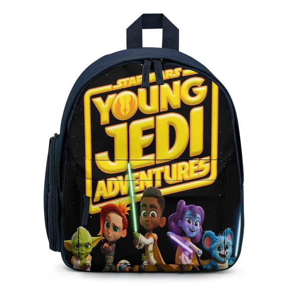 Aventuras de Jóvenes Jedi Mochila Escolar para Niños y Niñas, Mochila Infantil Ligera de Alta Calidad, Grande y Duradera Azul