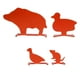 thumbnail image 1 of Objetivo De Acero Al Carbono, Objetivo De Silueta Animal De 4 Piezas Para Patio, 1 of 3