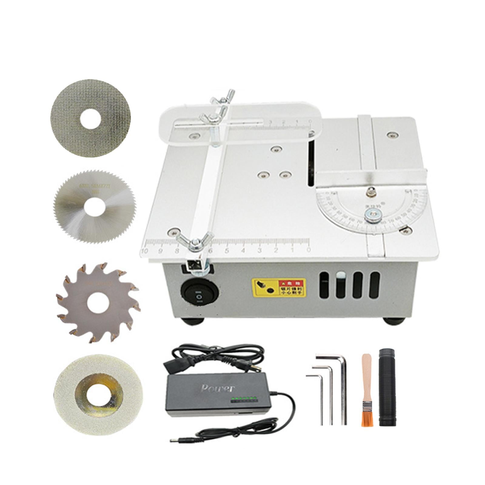 Ioensy - Sierra Eléctrica De Escritorio, Piezas De Carpintería, Bricolaje, Manualidades Para Encimeras, Uso Doméstico, Pcb Con 4 Hojas De Sierra