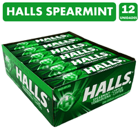 Halls Verde - Sabor Menta Verde Spearmint (Caja Con 12 Uni)