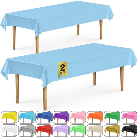 Mantel DecorRack Pack de 2 137 x 274 cm Azul claro