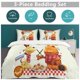 thumbnail image 5 of x388 Garfield Bed Duvet Cover Microfiber Bedding Sets 3D Printed Lightweight 3 Piece Comforter Sets, 1 Duvet Cover And 2 Pillow Shams for Kids Boys Girls 90"x90" jn388, 5 of 5