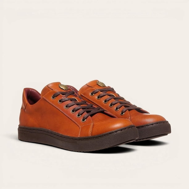 Zapatilla de Cuero Original Tronador OLKI - Curry/Chocolate cafe 40