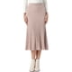 thumbnail image 1 of INSPIRE CHIC Falda Maxi de Punto para Mujer con Cintura Alta Elástica, Falda Plisada Suave a Rayas Casual S Albaricoque Rosa, 1 of 6