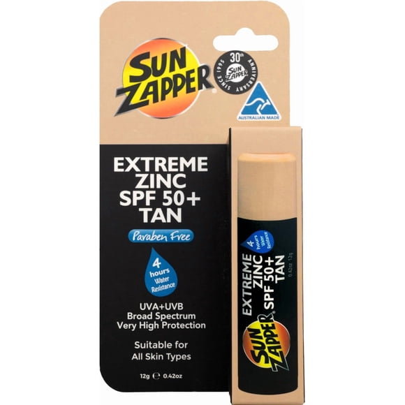 Protector solar Sun Zapper Barra de Zinc SPF 50+ 12 g