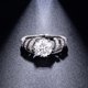 thumbnail image 4 of Anillos de Compromiso de Moissanita Corte Redondo de Oro de 18K de 1.5 Uds para Mujer Color D VVS1 Anillos de Moissanita Joyería Anillos de Diamante para Mujer de Plata Esterlina S925 con Certificado, 4 of 9