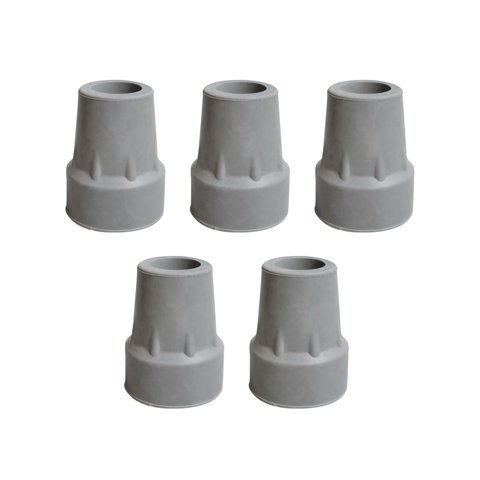 Ioensy - 5X Puntas De Bastón Protectores Universales Antideslizantes Cubierta Puntas De Goma Para Bastón Gris