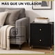 thumbnail image 5 of Velador Cajonera 2 Cajones Metal Eco Cuero Negro, 5 of 8