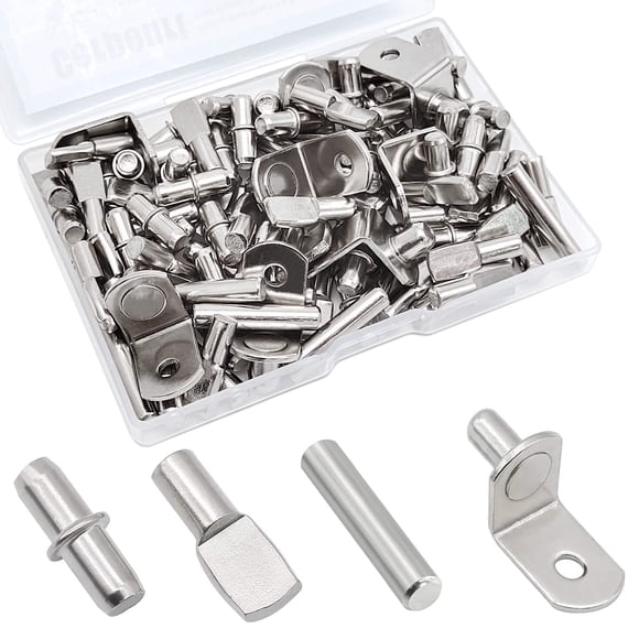 Kit de alfileres Cerpourt para estantes, 104 unidades, niquelados