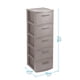 thumbnail image 2 of Cajonero 5 Niveles Infinity Rattán Taupé MQ QRubber, 2 of 4