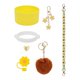 thumbnail image 1 of Juego De Accesorios Para Tazas, Bonitos Llaveros Con Dijes Para Actividades Al Aire Libre, Bolsos De Viaje, Color Amarillo, 1 of 5