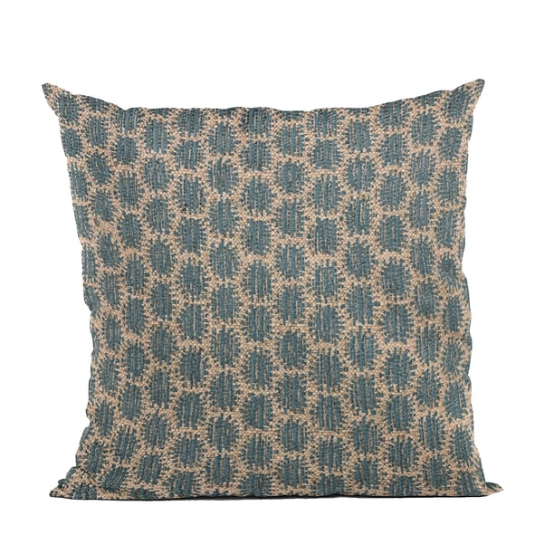 Cojín Plutus Brands con pestañas azules de Plutus Brands con forma de punto, 40 x 40 cm