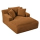 thumbnail image 2 of Oversized Chaise Lounge Chair Indoor, Corduroy Upholstered Modern Sofa Couch,No Assembly Required,Comfy Sleeper Sofa for Living Room,Office, 2 of 3