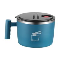 Magideal - Tazón De Ramen, Cuencos Para Fideos Instantáneos, Utensilios De Cocina, Cuenco Portátil De 900Ml Para Servir Ensalada, Tazón De Sopa Udon, Contenedor , Azul
