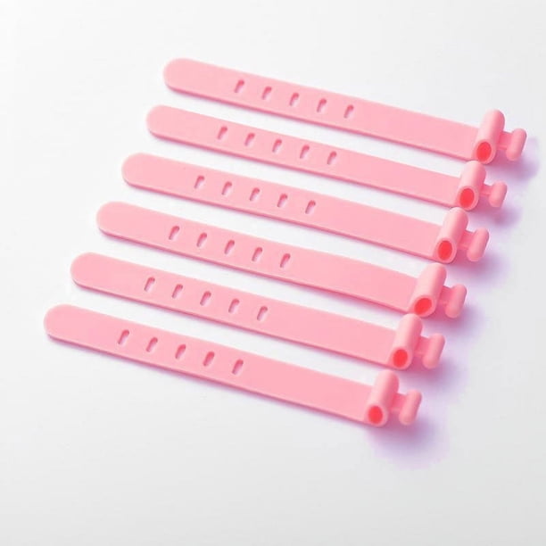 6-Pack Silicone Strap Organizer: Keep Your Earphones, Chargers & Data Cables Neatly Stored & Easily Accessible!
