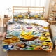 thumbnail image 1 of Pok-mon Pika-chu 3 Pcs Comforter Set with 2 Pillowcases,Pokmo-n Pikach-u Bedding Set Sheet Set for Kids Adults,All Season Lightweight, 1 of 5