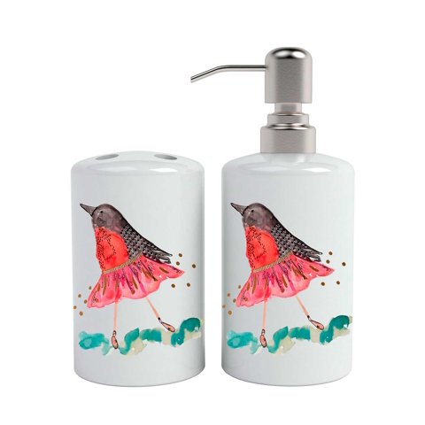 Paper-Home - Set De Baño Pájaro Bailarín Infantil