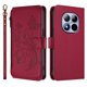thumbnail image 2 of Funda Cartera Mariposa para [Xiaomi Redmi Note 15 Pro Plus 5G] con Soporte y Cremallera Rojo, 2 of 6