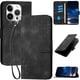 thumbnail image 1 of Funda Flip Premium Fibra de Carbono para iPhone 15 Pro con Soporte y Cierre Negro, 1 of 6