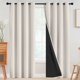 thumbnail image 1 of SimpleHome Cream 100 Blackout Curtains Room Darkening Living Room, 1 of 1