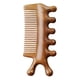 thumbnail image 2 of Peine de masaje Guasha Peine para el cuero cabelludo Manual portátil de madera Borde liso Peine de mano para el cabello Gua Sha Raspado Herramienta de, 2 of 5