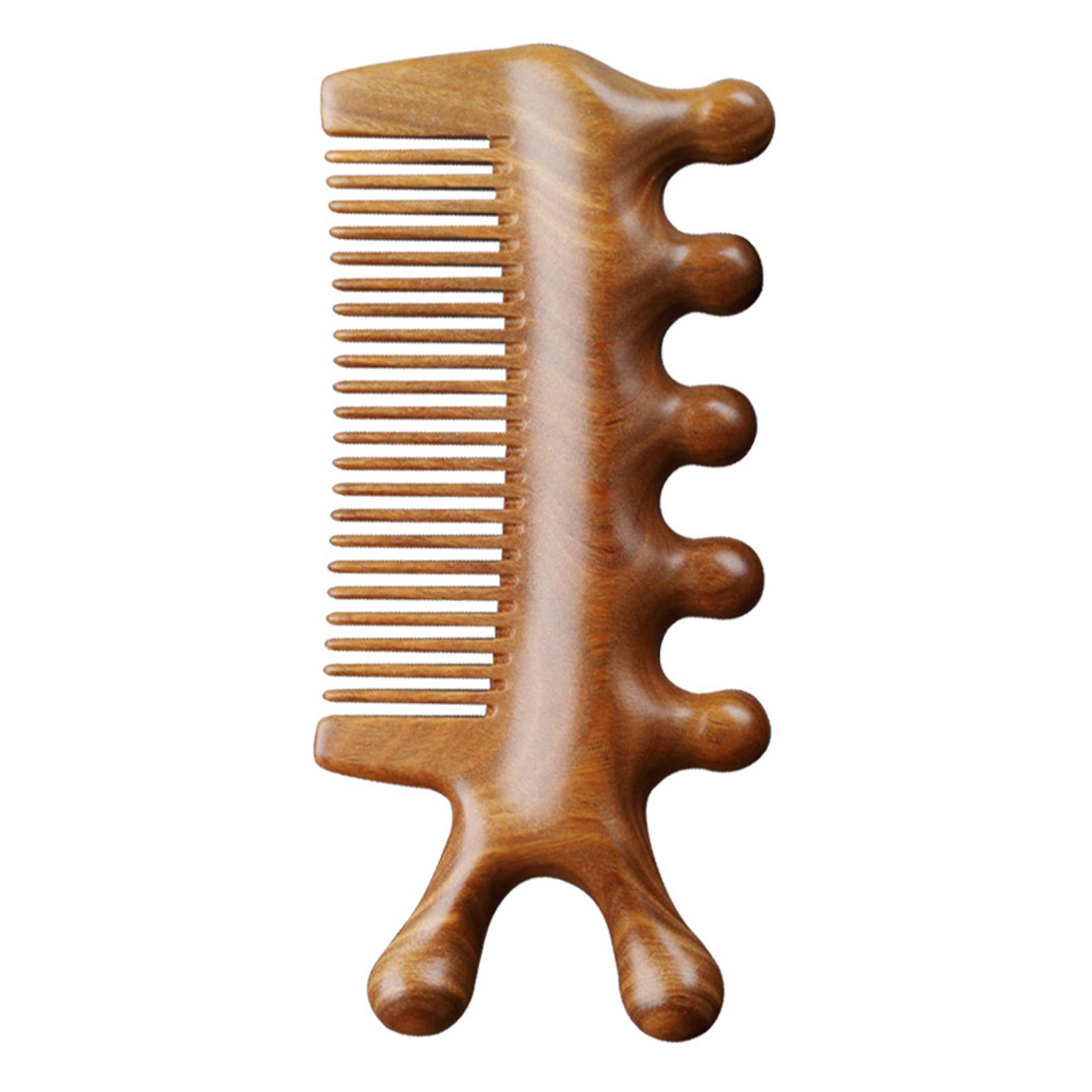 Ioensy - Peine De Masaje Regalo Borde Suave Manual Peine De Dientes Anchos Para El Cuerpo Ojos Cara