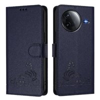 Funda Tipo Cartera Foxdock Para Xiaomi Poco F7 Ultra 5G Con Soporte, Ranuras, Rfid, Diseño De Gato