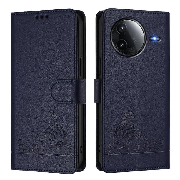 Funda tipo cartera FOXDOCK para Xiaomi Poco F7 Ultra 5G con soporte, ranuras, RFID, diseño de gato