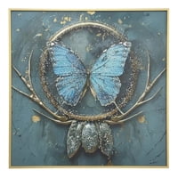 Genérico - Cuadro Decorativo Pared Contemporáneo Mariposa Fantasía Jhn