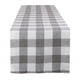 thumbnail image 1 of Camino de mesa DII Buffalo Check Collection, 35 x 275 cm, gris y blanco, 1 of 9
