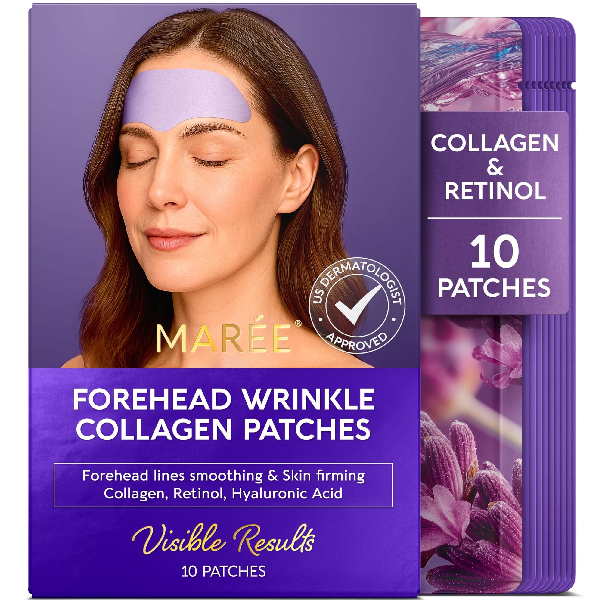 Parches Antiarrugas Maree Para La Frente Con Colágeno, Retinol Hialurónico