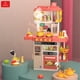 thumbnail image 2 of Cocina Juguete Grande 50pcs Niños Spray Kitchen 78cm Rosado, 2 of 8