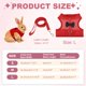 thumbnail image 2 of Arnés y Correa para Conejo Uxcell, Arnés de Chaleco Lindo para Mascotas Pequeñas, Correa Ajustable Suave de Malla Transpirable (L, Rojo) para Conejito, Gatito, Cerdito Pequeño, Cachorros, 2 of 7