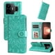 thumbnail image 1 of Funda tipo cartera FOXDOCK para Realme GT Neo 5 , diseño girasol en relieve, cuero PU, cierre magnético, soporte y tarjetero, 1 of 5